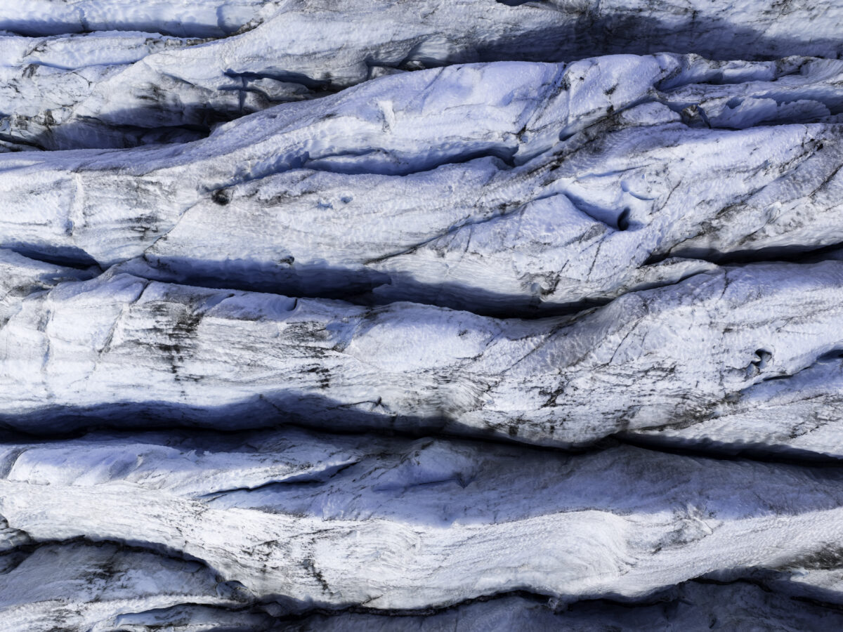 Glacier cracks