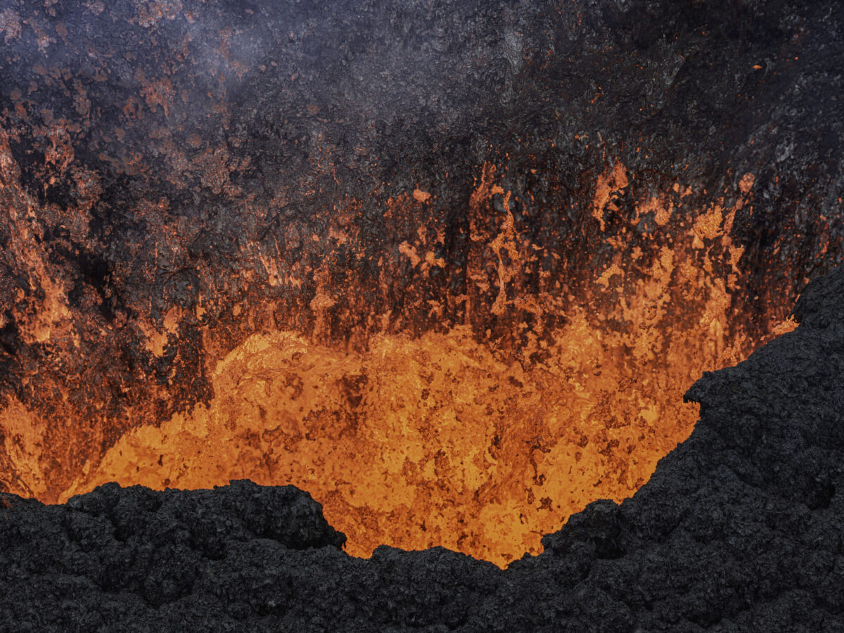 Lava eruption